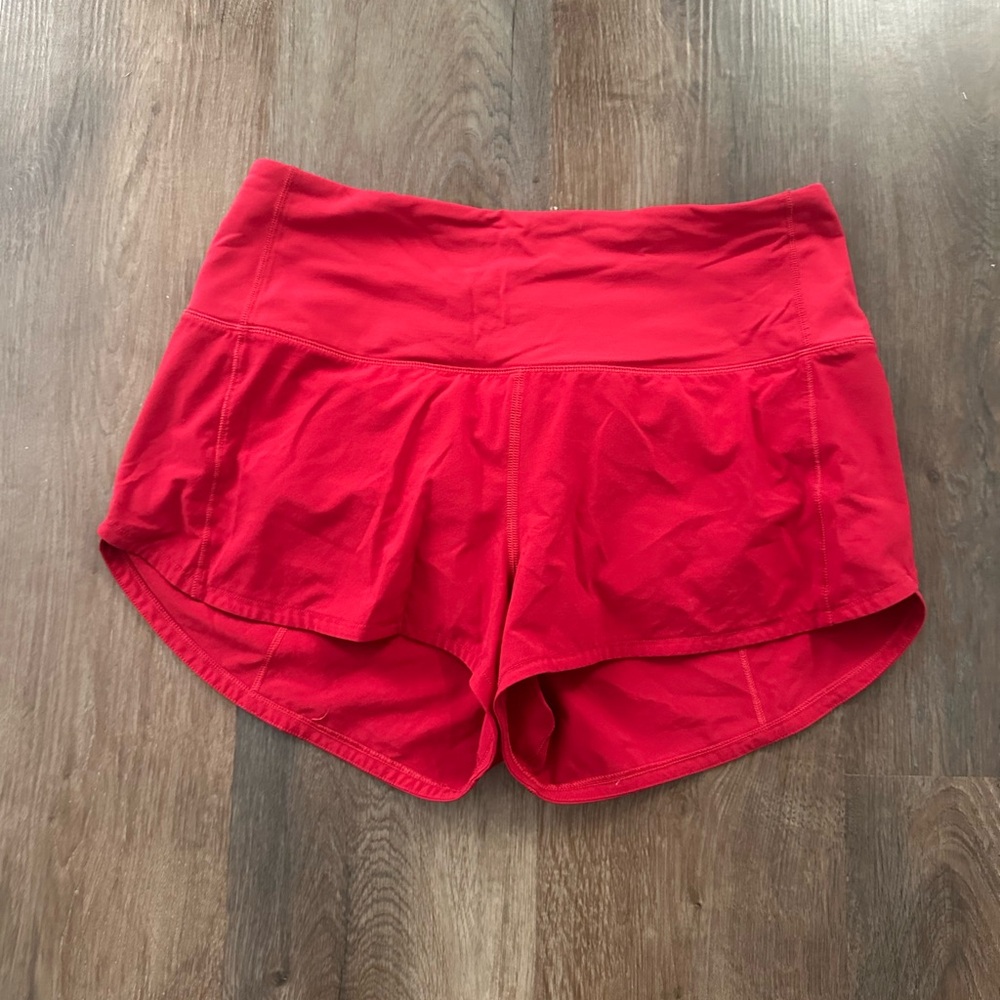 Lululemon High Rise Speed Up Shorts